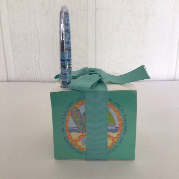 BEACH SCENE NOTE PAPER CUBE GIFT NWT - Picture 3 of 6